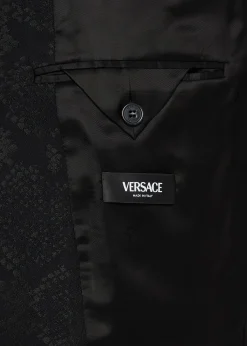 VersaceMen's Python-Jacquard Wool-Blend Blazer