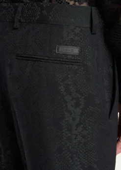 VersaceMen's Python Jacquard Formal Pants