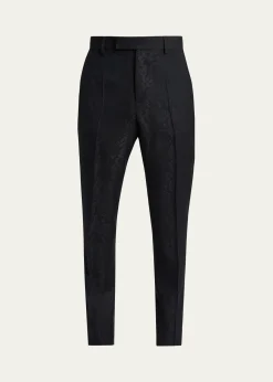 VersaceMen's Python Jacquard Formal Pants