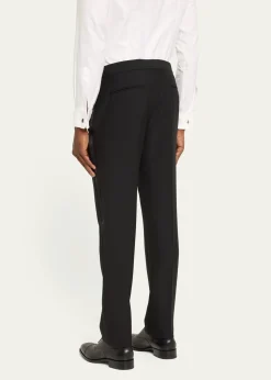VersaceMen's Wool-Mohair Tuxedo Pants