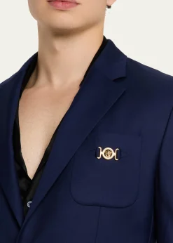 VersaceMen's Wool Single-Breasted Blazer