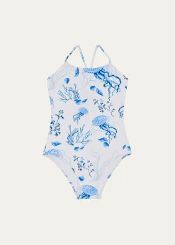 VilebrequinGirl's Jellyfish Printed One-Piece Swimsuit, Size 2-14