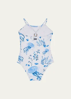 VilebrequinGirl's Jellyfish Printed One-Piece Swimsuit, Size 2-14