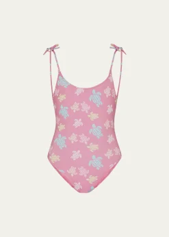 VilebrequinGirl's Multicolor Tortues One-Piece Swimsuit, Size 2-14