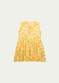 VilebrequinGirl's Tahiti Flower-Print Linen Dress, Size 2-14