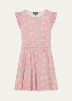VilebrequinGirl's Turtle-Print Organic Cotton Dress, Size 2-14