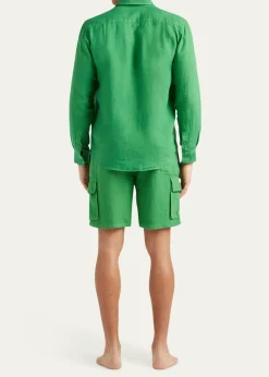 VilebrequinMen's Caroubis Solid Linen Sport Shirt