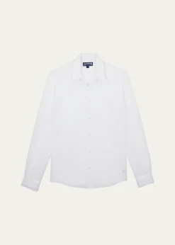 VilebrequinMen's Cotton-Linen Solid Sport Shirt