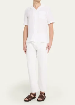 VilebrequinMen's Garment-Dyed Linen Camp Shirt