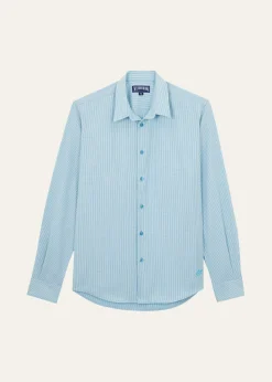 VilebrequinMen's Wool Micro Rayures Sport Shirt