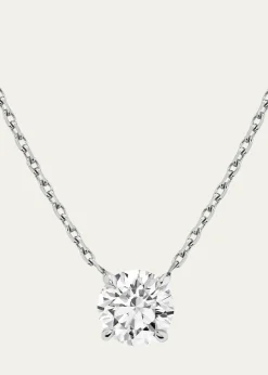 VRAIBrilliant-Cut Round Solitaire Lab Grown Diamond Necklace, 1.0tcw