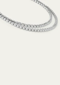 VRAICelestial Double Strand Lab Grown Diamond Tennis Necklace, 42.36tcw