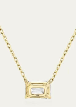 VRAIEmerald-Cut Solitaire Lab Grown Diamond Necklace, 1.0tcw