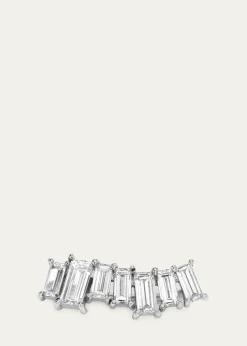 VRAI14K Gold Baguette Lab Grown Diamond Ear Climber, Single