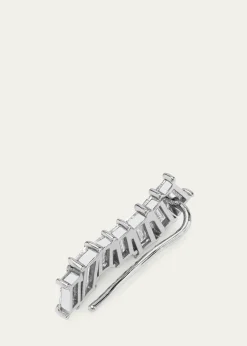 VRAI14K Gold Baguette Lab Grown Diamond Ear Climber, Single