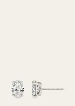 VRAI14K Gold Brilliant Round Solitaire Lab Grown Diamond Stud Earrings, 1.0tcw