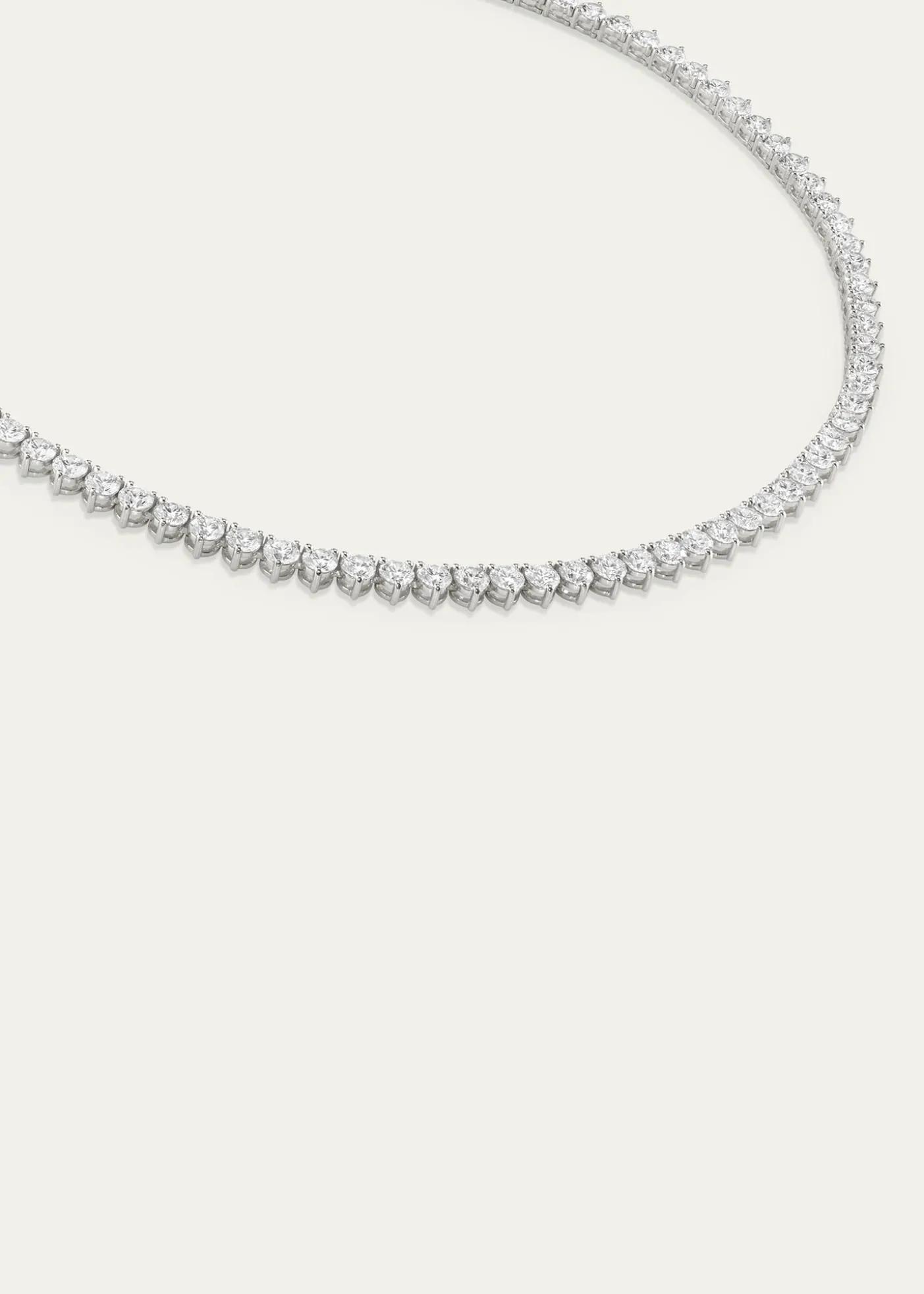 VRAILab Grown Diamond Tennis Necklace, Large