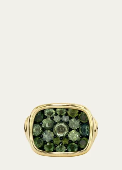 Vram18K Green Sapphire Ring