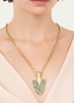 Vram18K Vyv Green Sapphire Pendant