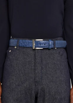 W. KleinbergMen's Matte Alligator Belt