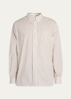 Willy ChavarriaMen's Veterano Stripe Button-Down Shirt with Pocket