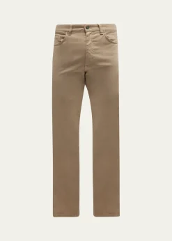 ZEGNAMen's Brushed Cotton 5-Pocket Trousers