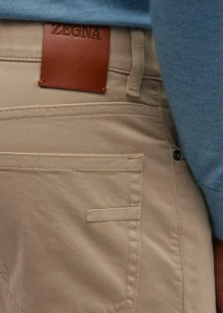 ZEGNAMen's Brushed Cotton 5-Pocket Trousers