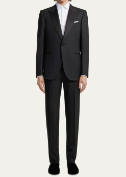 ZEGNAMen's Formal Piquet Evening Shirt