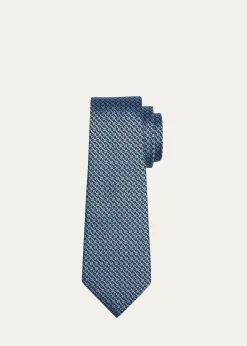 ZEGNAMen's Geometric Silk Jacquard Tie