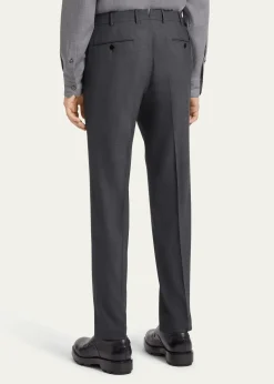ZEGNAMen's High Performance Flat-Front Trousers