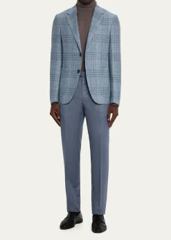 ZEGNAMen's Maxi-Plaid Woven Patch-Pocket Sport Coat