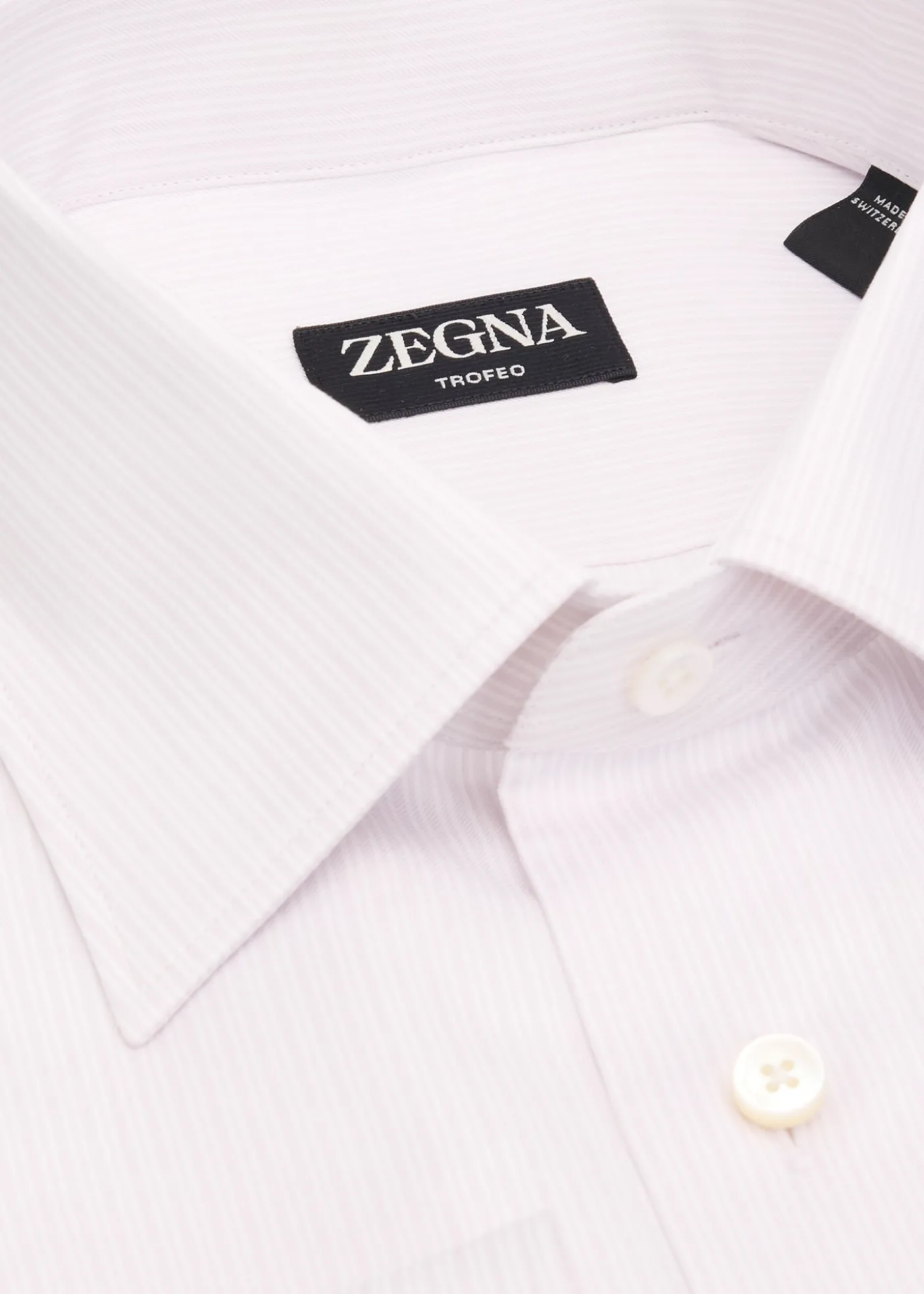 ZEGNAMen's Micro-Stripe Trofeo Cotton Dress Shirt