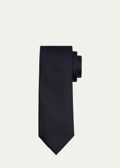 ZEGNAMen's Tic-Weave Silk Tie