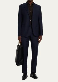 ZEGNAMen's Trofeo Wool Tonal Stripe Two-Piece Suit