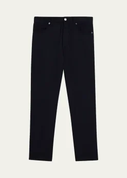 ZEGNAMen's Wool Straight Fit Five-Pocket Pants