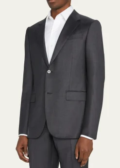 ZEGNAMen's Wool Tic-Weave Suit