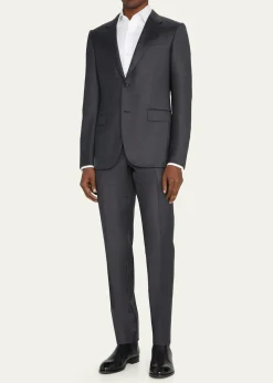 ZEGNAMen's Wool Tic-Weave Suit