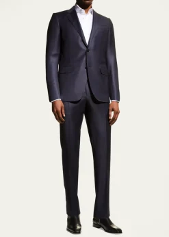 ZEGNAMen's Wool Tic-Weave Suit