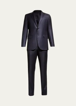 ZEGNAMen's Wool Tic-Weave Suit