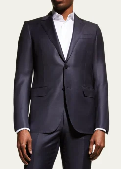ZEGNAMen's Wool Tic-Weave Suit