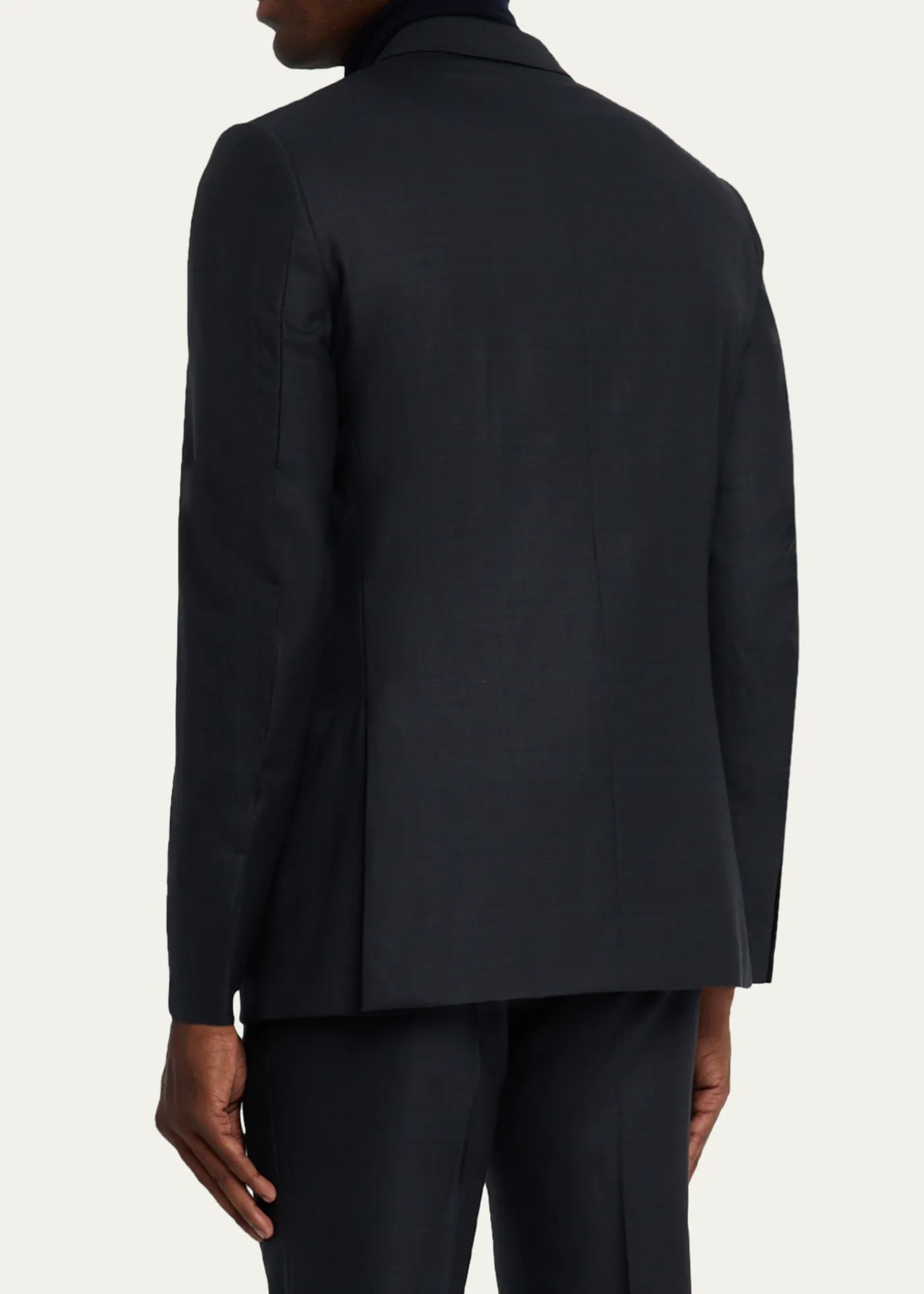 ZEGNAMen's Wool Woven Plaid Two-Piece Suit