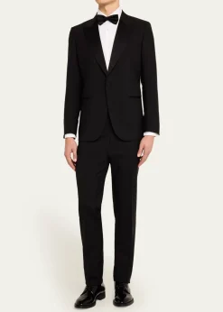 ZEGNAMen's Wool-Mohair Solid Tuxedo