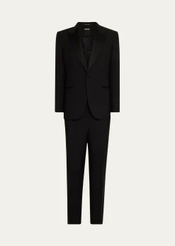 ZEGNAMen's Wool-Mohair Solid Tuxedo