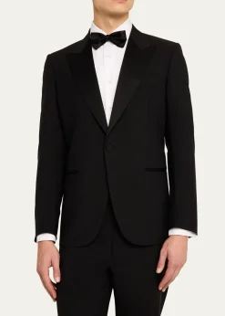ZEGNAMen's Wool-Mohair Solid Tuxedo