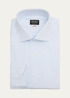 ZEGNAMen's XXX Micro-Check Couture Dress Shirt