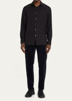 ZEGNAMen's Cashco Cashmere-Cotton Sport Shirt