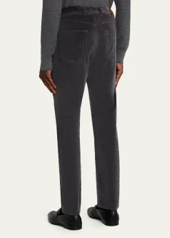 ZEGNAMen's Cashco Corduroy Straight Fit Five-Pocket Pants