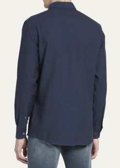 ZEGNAMen's Cashmere-Cotton Cashco Sport Shirt