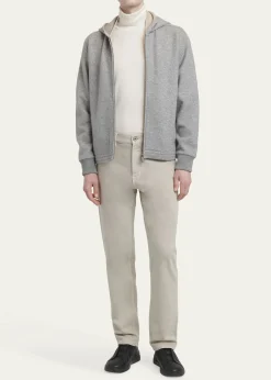 ZEGNAMen's Cotton Denim Five-Pocket Pants