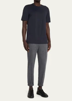 ZEGNAMen's Cotton Jersey Crewneck T-Shirt